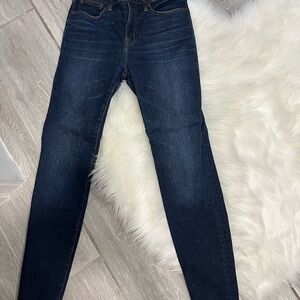 J. Crew Deep Blue Skinny Jeans